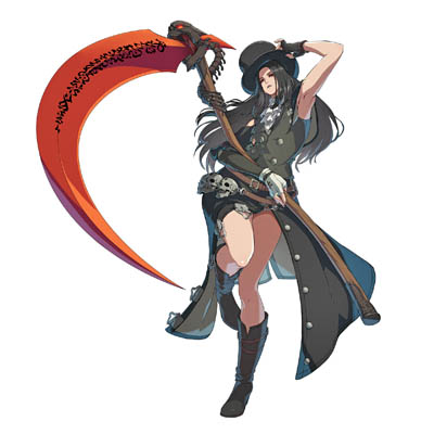 画像ギャラリー No.004のサムネイル画像 / 「GUILTY GEAR ‐STRIVE‐」,新規プレイアブルキャラクター“テスタメント”参戦。鎌によるリーチの長い攻撃と使い魔による遠距離攻撃が得意技