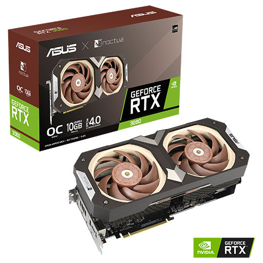 画像ギャラリー No.001のサムネイル画像 / ASUS，Noctua製静音ファン採用のRTX 3080 10GB搭載カードを発売