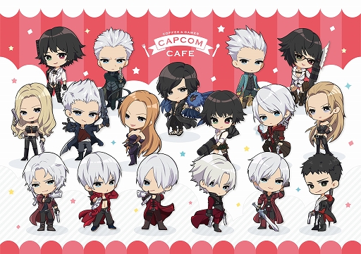 画像ギャラリー No.001のサムネイル画像 / カプコンカフェ イオンレイクタウン店，「デビル メイ クライ」シリーズ20周年コラボが開催決定