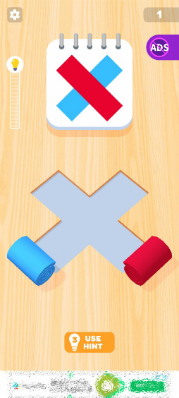 画像ギャラリー No.009のサムネイル画像 / カラーペーパーを見本どおりに敷く。スマホ向けパズル「Color Roll 3D」を紹介する「(ほぼ)日刊スマホゲーム通信」第2423回