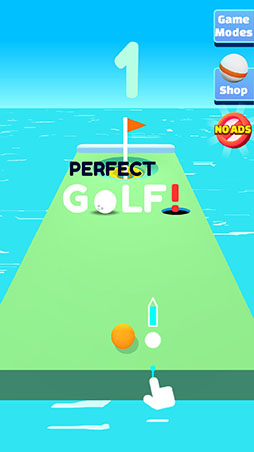 画像ギャラリー No.001のサムネイル画像 / 目指すはホールインワン。「Perfect Golf!」を紹介する「（ほぼ）日刊スマホゲーム通信」第2425回