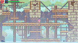 画像ギャラリー No.010のサムネイル画像 / Switch用ソフト「フェノトピア」が本日配信。少女ゲイルが突然消えてしまった村人たちの謎を追うために冒険する2DアクションADV