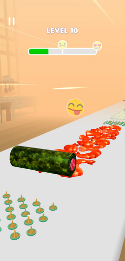 画像ギャラリー No.005のサムネイル画像 / ジャパニーズお刺身を一丁。スマホ向けアクション「Sushi Roll 3D」を紹介する「（ほぼ）日刊スマホゲーム通信」第2492回