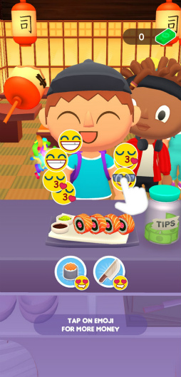 画像ギャラリー No.006のサムネイル画像 / ジャパニーズお刺身を一丁。スマホ向けアクション「Sushi Roll 3D」を紹介する「（ほぼ）日刊スマホゲーム通信」第2492回