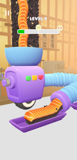 画像ギャラリー No.007のサムネイル画像 / ジャパニーズお刺身を一丁。スマホ向けアクション「Sushi Roll 3D」を紹介する「（ほぼ）日刊スマホゲーム通信」第2492回
