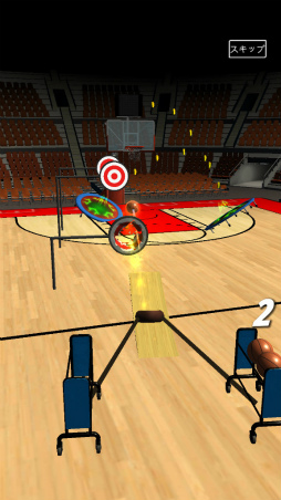 画像ギャラリー No.003のサムネイル画像 / ボールを弾いてゴールへ。スマホ向けアクション「Slingshot Basketball!」を紹介する「（ほぼ）日刊スマホゲーム通信」第2497回