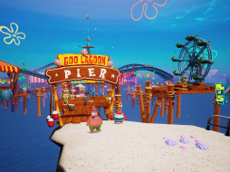 画像ギャラリー No.006のサムネイル画像 / スマホ版「スポンジ・ボブ:Battle for Bikini Bottom」が配信中。ビキニタウンをパンツでバンジージャンプ!