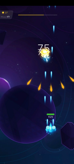 画像ギャラリー No.003のサムネイル画像 / 宇宙で縦シュー×育成。Android向けシューティング「Shootero 宇宙射撃攻撃」を紹介する「（ほぼ）日刊スマホゲーム通信」第2503回
