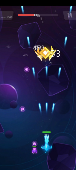 画像ギャラリー No.006のサムネイル画像 / 宇宙で縦シュー×育成。Android向けシューティング「Shootero 宇宙射撃攻撃」を紹介する「（ほぼ）日刊スマホゲーム通信」第2503回