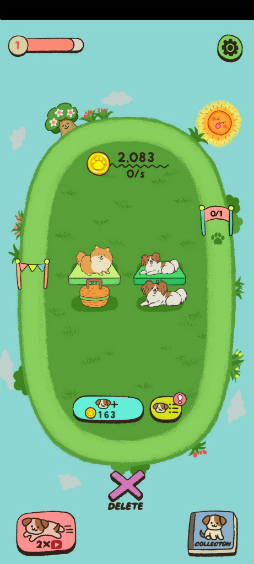 画像ギャラリー No.006のサムネイル画像 / 犬を合成してコレクション。スマホ向け放置ゲーム「犬かわいい」を紹介する「(ほぼ)日刊スマホゲーム通信」第2504回