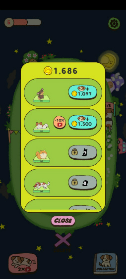 画像ギャラリー No.009のサムネイル画像 / 犬を合成してコレクション。スマホ向け放置ゲーム「犬かわいい」を紹介する「(ほぼ)日刊スマホゲーム通信」第2504回