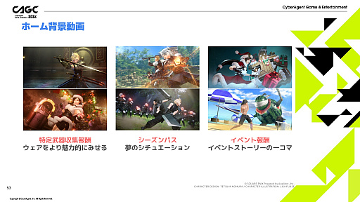 画像ギャラリー No.021のサムネイル画像 / 「FFVII EVER CRISIS」の演出方法などが解説されたセッションをレポート。ゲーム世界を分かりやすく表現し，キャラの魅力を引き出す秘訣とは