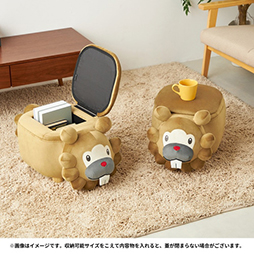 画像ギャラリー No.010のサムネイル画像 / ビッパのスツール,ポケモンセンターオンラインで受注開始。しっぽの形が異なるオスのすがた / メスのすがたの2種類