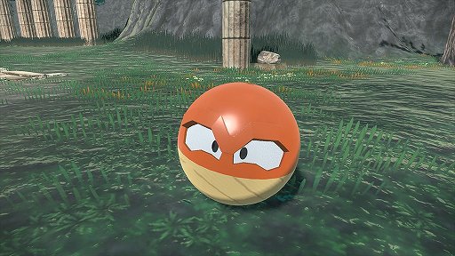 画像ギャラリー No.001のサムネイル画像 / 「Pokémon LEGENDS アルセウス」,ヒスイのすがたのビリリダマが公開に。木目調の見た目で,でんき・くさタイプ