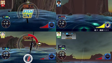 画像ギャラリー No.011のサムネイル画像 / Switch「フィッシング ファイターズ」が本日リリース。TVモードの4人対戦プレイを収録した動画が公開