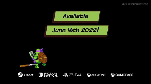画像ギャラリー No.006のサムネイル画像 / 「Teenage Mutant Ninja Turtles: Shredder's Revenge」の発売日が6月16日に決定。新キャラや6人協力プレイの映像も