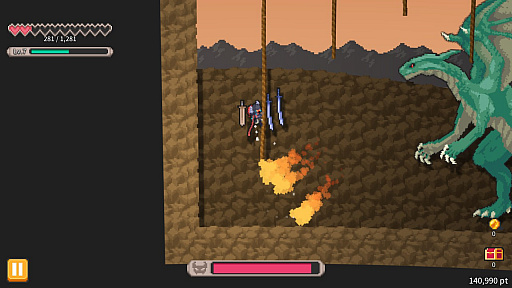 画像ギャラリー No.005のサムネイル画像 / Steam版「Rogue Explorer」が本日配信。ピクセルで描かれた横スクロールのハクスラ&ローグライクアクション