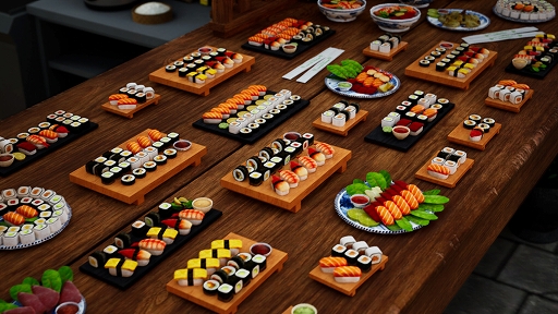 画像ギャラリー No.002のサムネイル画像 / スシバーで伝統的な和食を提供しよう！ 「Cooking Simulator」のDLC“Sushi”が6月13日に配信決定