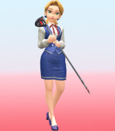 画像ギャラリー No.003のサムネイル画像 / 「CLAP HANZ GOLF」,“3回押しショット”を実装。受付嬢“セレナ”がプレイアブルキャラに