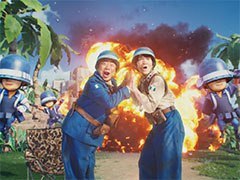 スマホアプリ「トップウォー」，出川哲朗さんとパーパーのほしのディスコさんを起用した新CMが5月15日より放送。同日には記念イベントも開始