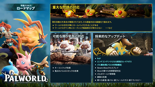画像ギャラリー No.002のサムネイル画像 / 「パルワールド」,総プレイヤー数が1900万人を突破。最大同時接続者数は200万人で,Steam史上2位の記録