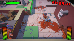 画像ギャラリー No.002のサムネイル画像 / おバカコンビがカートで店内爆走。協力ゲーム「絶叫!スーパーマーケット」のSwitch版を配信