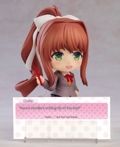 画像ギャラリー No.003のサムネイル画像 / 「ドキドキ文芸部!」のデフォルメフィギュア「ねんどろいど モニカ」が2026年1月に再販決定。暗黒微笑み顔やホラー顔も付属