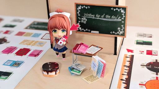 画像ギャラリー No.008のサムネイル画像 / 「ドキドキ文芸部!」のデフォルメフィギュア「ねんどろいど モニカ」が2026年1月に再販決定。暗黒微笑み顔やホラー顔も付属