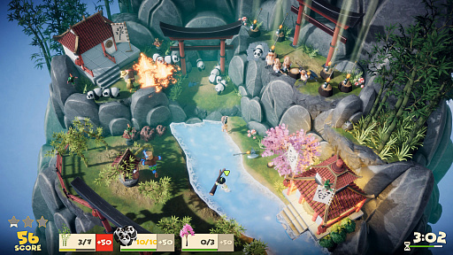 画像ギャラリー No.005のサムネイル画像 / 「Lumberhill」のSwitch版が本日リリースに。カオスなマルチプレイを楽しもう