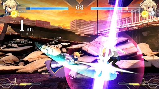 画像ギャラリー No.010のサムネイル画像 / 「MELTY BLOOD: TYPE LUMINA」にFateシリーズからセイバーが参戦。リーチとスピードを生かした真っ向勝負を得意とするキャラクター