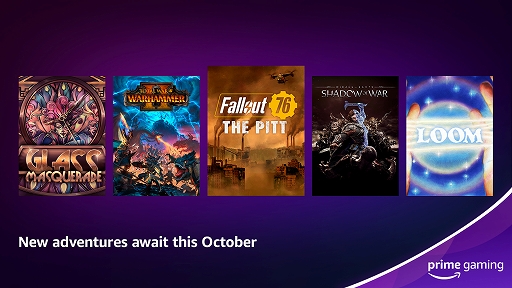 画像ギャラリー No.002のサムネイル画像 / Prime Gaming，「Fallout 76」「Total War: Warhammer II」など10月のフリープレイタイトルとゲーム内コンテンツを発表