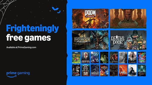 画像ギャラリー No.001のサムネイル画像 / 「DOOM Eternal」「BioShock Remastered」などの無料配布が本日スタート。「Prime Gaming」の10月分無料タイトルが発表に