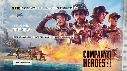 画像ギャラリー No.001のサムネイル画像 / 「Company of Heroes 3」のプレアルファ版を試遊してみた。前作から8年を経て，傑作RTSはどんな進化を遂げようとしているのか？
