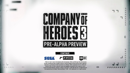 画像ギャラリー No.002のサムネイル画像 / 「Company of Heroes 3」のプレアルファ版を試遊してみた。前作から8年を経て，傑作RTSはどんな進化を遂げようとしているのか？