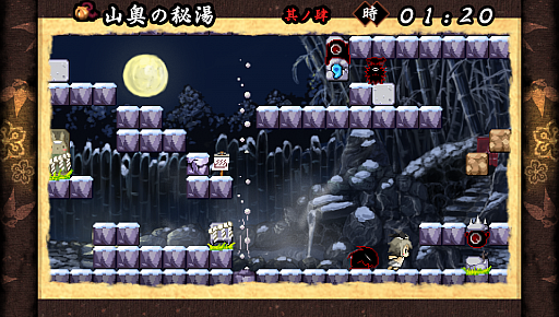 画像ギャラリー No.003のサムネイル画像 / 「疾風のうさぎ丸〜ふたつの冒険譚〜」のSteamストアページが公開に。正義の旅人“うさぎ丸”が村人を救うACTパズル