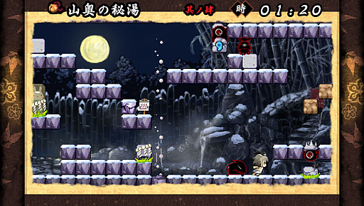 画像ギャラリー No.003のサムネイル画像 / PC（Steam）版「疾風のうさぎ丸 〜ふたつの冒険譚〜」，本日配信開始。モノノケに捕らわれた村人たちを救出していくアクションパズル