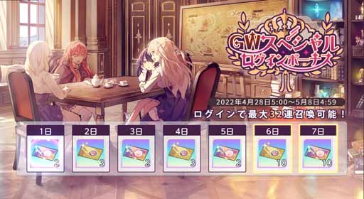 画像ギャラリー No.001のサムネイル画像 / 「ユグドラ・レゾナンス」,7日ログインで32連分の召喚券がもらえる