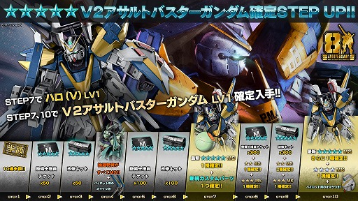 画像ギャラリー No.005のサムネイル画像 / 「バトオペ2」，8周年大感謝祭を7月23日にスタート。「V2アサルトバスターガンダム」が参戦し，天神英貴氏によるキービジュアルも公開