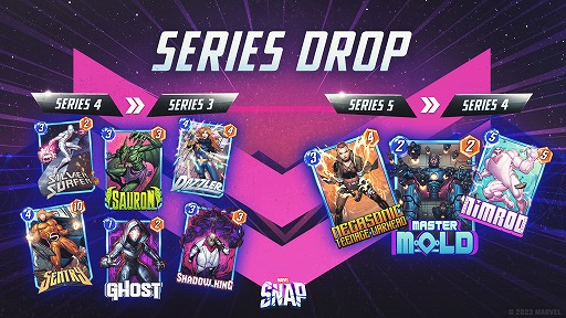 画像ギャラリー No.002のサムネイル画像 / 「MARVEL SNAP」のランクアップに必要なキューブが7つに。デッキデザインをより細かくカスタム可能になり，カードのバランス調整も実施