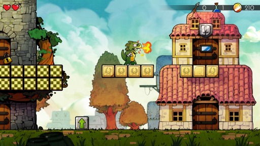 画像ギャラリー No.001のサムネイル画像 / 「WonderBoy：ドラゴンの罠」のPS5向け日本語パッケージ版，本日発売。懐かしの8ビット風グラフィックスとサウンドに切り替え可能