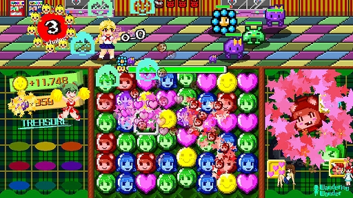 画像ギャラリー No.005のサムネイル画像 / Switch版「パズルバトラー!みらい」本日配信。謎の敵にさらわれてしまったお姫様たちを救出するマッチ3パズルゲーム