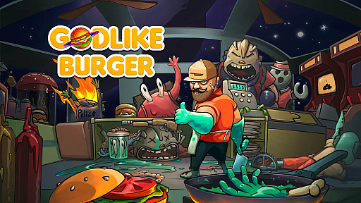 画像ギャラリー No.001のサムネイル画像 / あぶないハンバーガーショップ経営シム「Godlike Burger」，PS4版とXbox One版の販売がスタート。Switch版は11月10日を予定