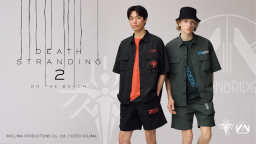 画像ギャラリー No.001のサムネイル画像 / 「DEATH STRANDING 2: ON THE BEACH」GUコラボコレクションを6月13日に発売。サムが所属する部隊「DRAWBRIDGE」などをイメージ