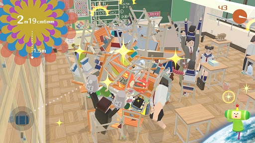 画像ギャラリー No.004のサムネイル画像 / 塊を転がしてモノを巻き込み，塊を大きくしよう！ 「みんな大好き塊魂アンコール＋ 王様プチメモリー」本日発売