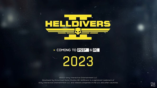 画像ギャラリー No.001のサムネイル画像 / 「HELLDIVERS 2」，PC/PS5向けに2023年リリース決定。新作はTPSになって登場
