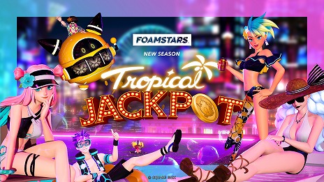 画像ギャラリー No.008のサムネイル画像 / 「FOAMSTARS」新シーズン「TROPICAL JACKPOT」本日開幕。コインを奪い合う新ルール「JACKPOT SCRAMBLE」や水着スキンを実装