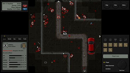 画像ギャラリー No.003のサムネイル画像 / Steamで高評価のターン制ローグライク「Terminus: Zombie Survivors」が日本語表示に対応。1つ1つの行動に慎重な判断が求められる