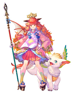 画像ギャラリー No.013のサムネイル画像 / 「聖剣伝説 VISIONS of MANA」,主人公ヴァルとヒナなど登場キャラや,精霊の力を宿した道具「精霊器」などの情報が公開に