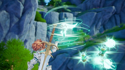 画像ギャラリー No.022のサムネイル画像 / 「聖剣伝説 VISIONS of MANA」,主人公ヴァルとヒナなど登場キャラや,精霊の力を宿した道具「精霊器」などの情報が公開に