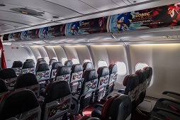 画像ギャラリー No.002のサムネイル画像 / コラボ塗装機「ソニック・ザ・ヘッジホッグ」号の就航記念イベント,マレーシアのクアラルンプール国際空港で昨日開催